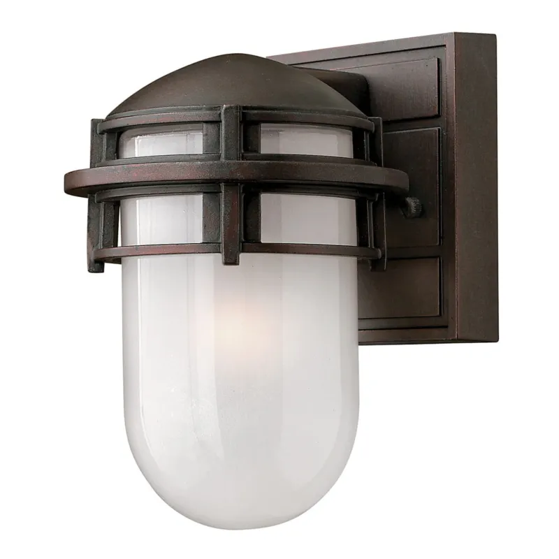 Tylko do końca tygodnia Lampa elewacyjna Elstead Lighting Reef HK-REEF-MINI-VZ IP44 1xE27 Szkło Brązowy
