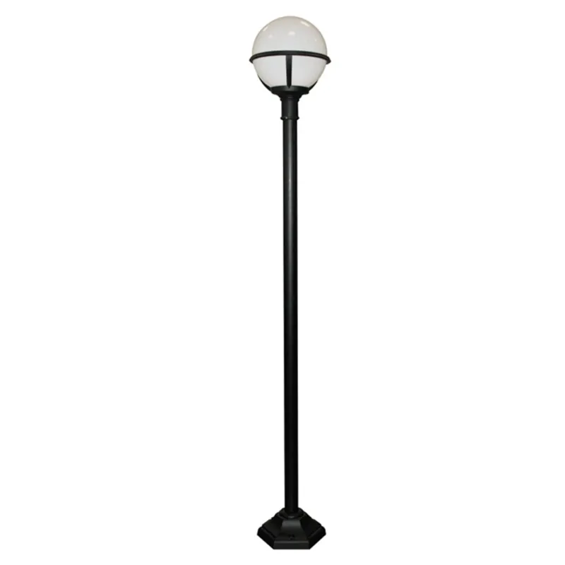 Cena promocyjna Lampa ogrodowa kula Elstead Lighting Glenbeigh GLENBEIGH-POST IP44 1xE27 Tworzywo Czarny