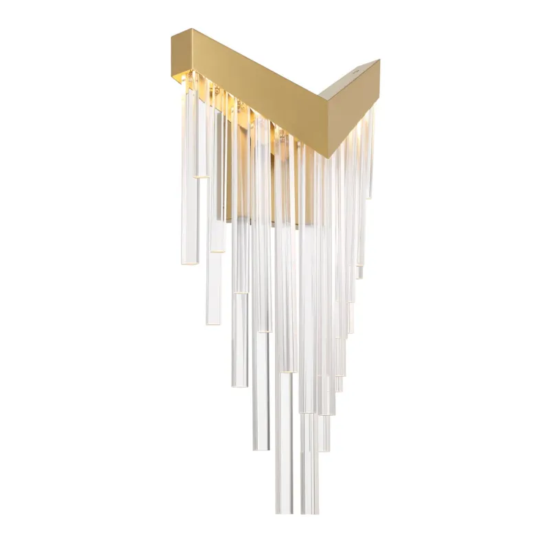 Bestseller Lampa ścienna kinkiet Vivien QN-VIVIEN-1W-BG Eurofase LED 12W Stal/Akryl Złoty/Przezroczysty