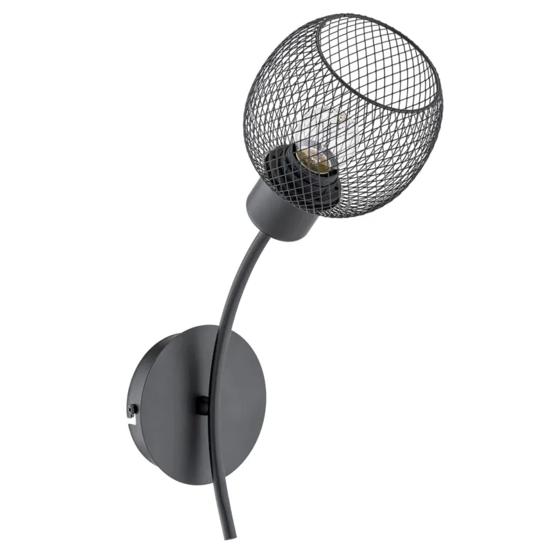 Szybka wysyłka Lampa ścienna Kinkiet Watsa 25790 Alfa 1xE27 LED Metal Czarny