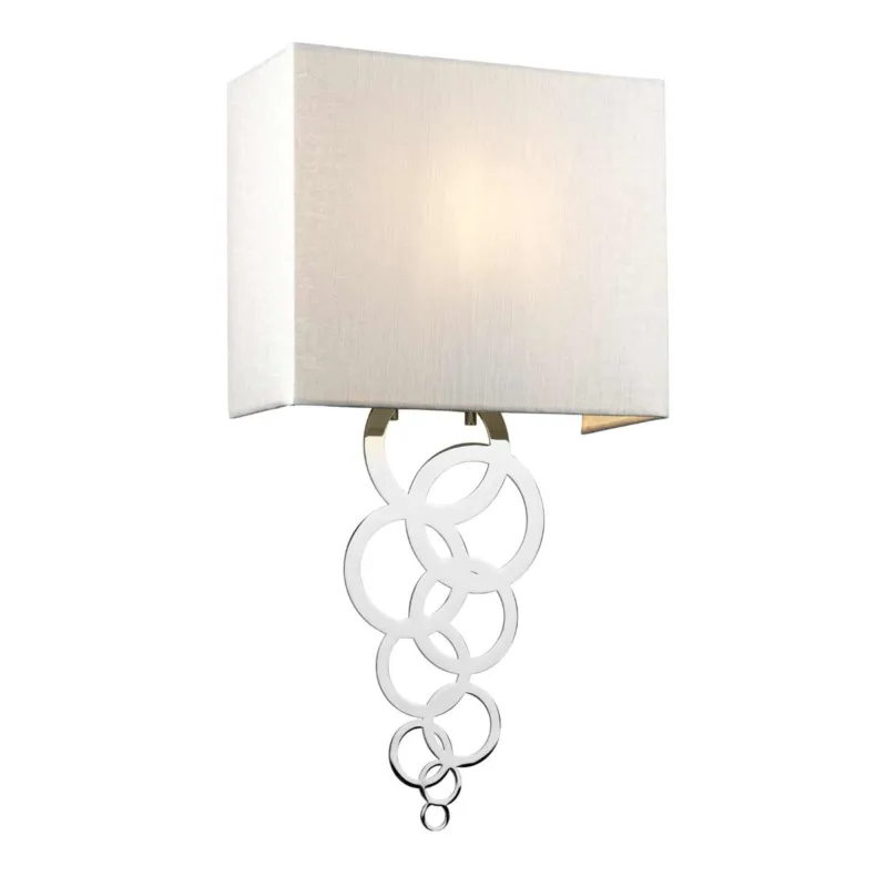 Rabat Lampa ścienna Średni kinkiet Rosa ROSA-MEDIUM-PC Elstead Lighting 1x60 W E27 Polerowany chrom