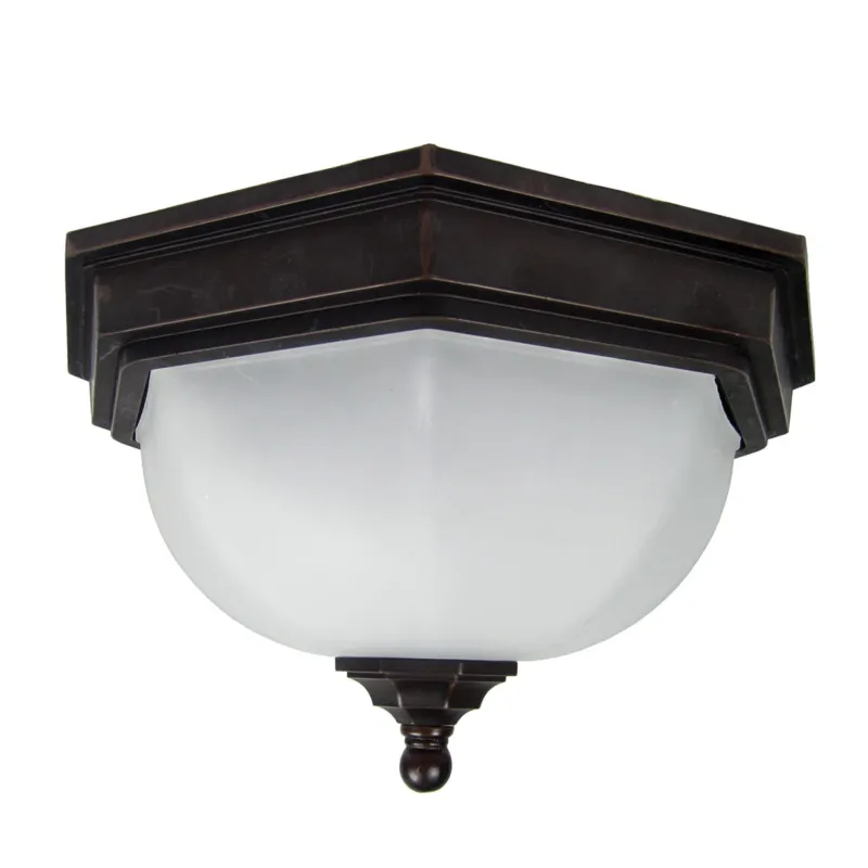 Oferta Lampa stropowa Elstead Lighting Fairford GZH-FF12 IP44 2xE27 Aluminium Brązowy