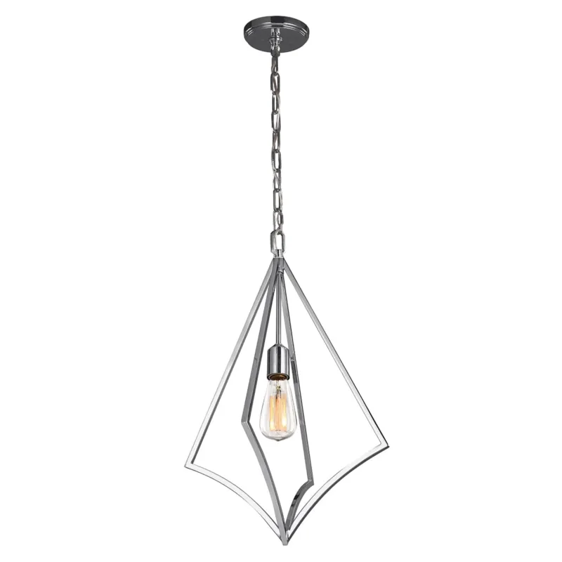 Lampa stropowa wisząca Elstead Lighting Nico FE-NICO-P-M-CH IP44 1xE27 Stal Chrom Najlepsza cena