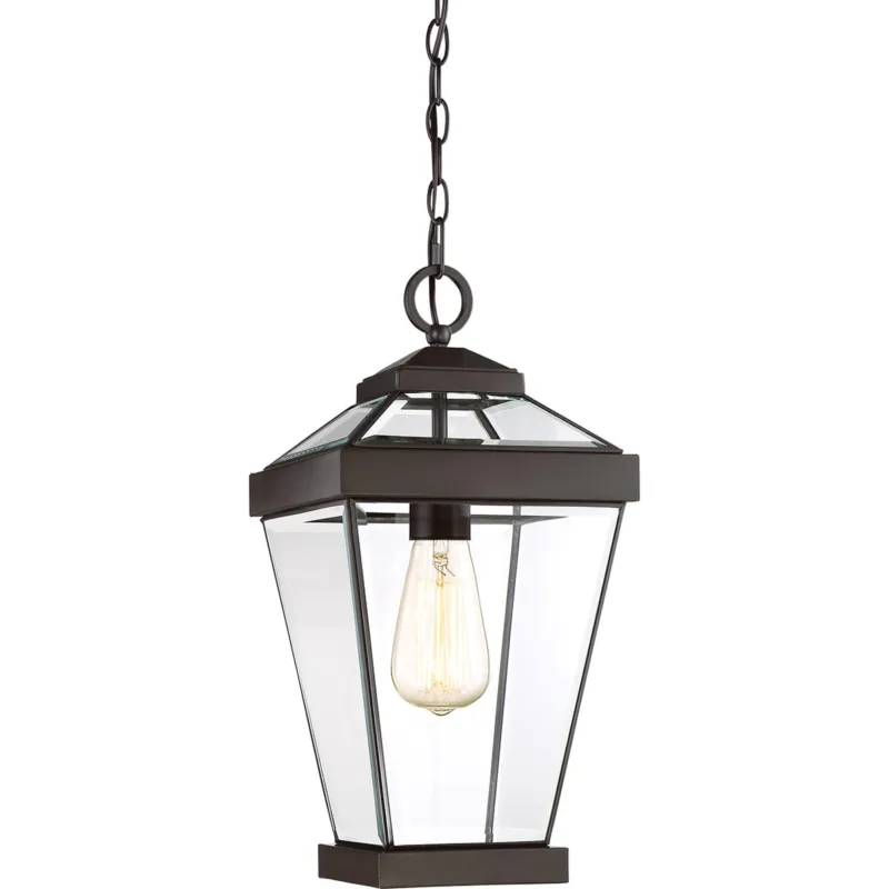 Lampa stropowa wisząca Elstead Lighting Ravine QZ-RAVINE8-M IP23 1xE27 Mosiądz Brązowy Ostatnie sztuki