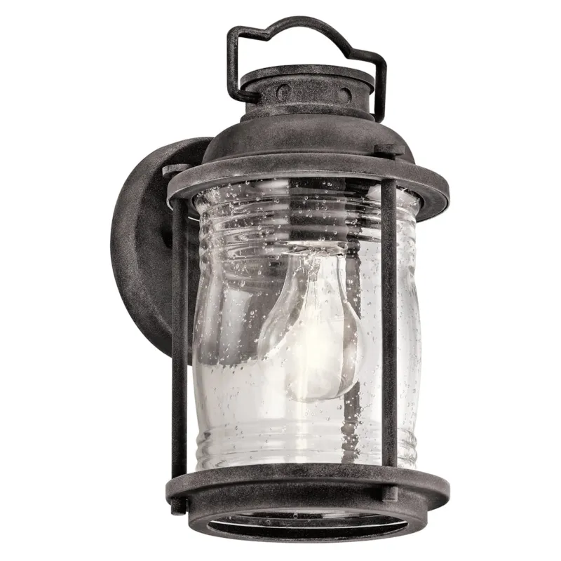 Tylko do końca tygodnia Lampa ścienna Kinkiet zewnętrzny Elstead Lighting Ashland Bay KL-ASHLANDBAY2-S IP44 1xE27 Stal Stalowy