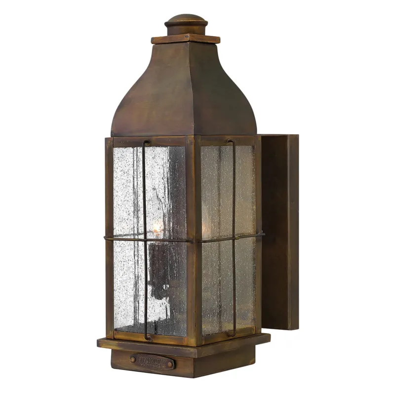 Tylko do końca tygodnia Lampa ścienna Kinkiet zewnętrzny Elstead Lighting Bingham HK-BINGHAM-M IP44 2xE14 Mosiądz Brązowy