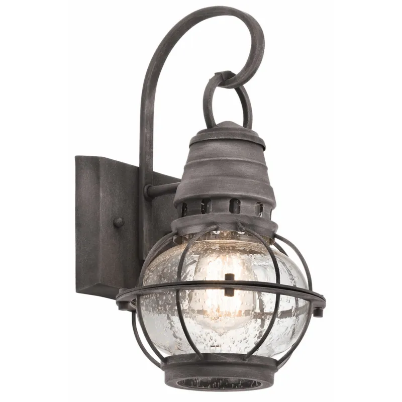 Lampa ścienna Kinkiet zewnętrzny Elstead Lighting Bridge Point KL-BRIDGEPOINT-S IP44 1xE27 Stal Stalowy Hit sprzedaży