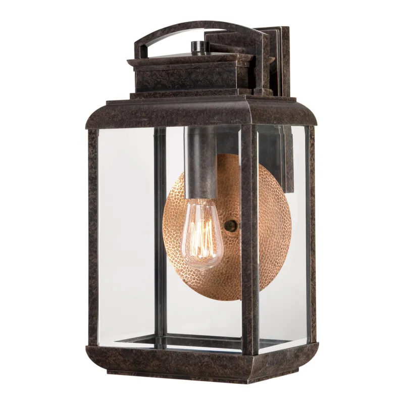 Lampa ścienna Kinkiet zewnętrzny Elstead Lighting Byron QZ-BYRON-L IP44 1xE27 Metal Brązowy Do wyczerpania zapasów