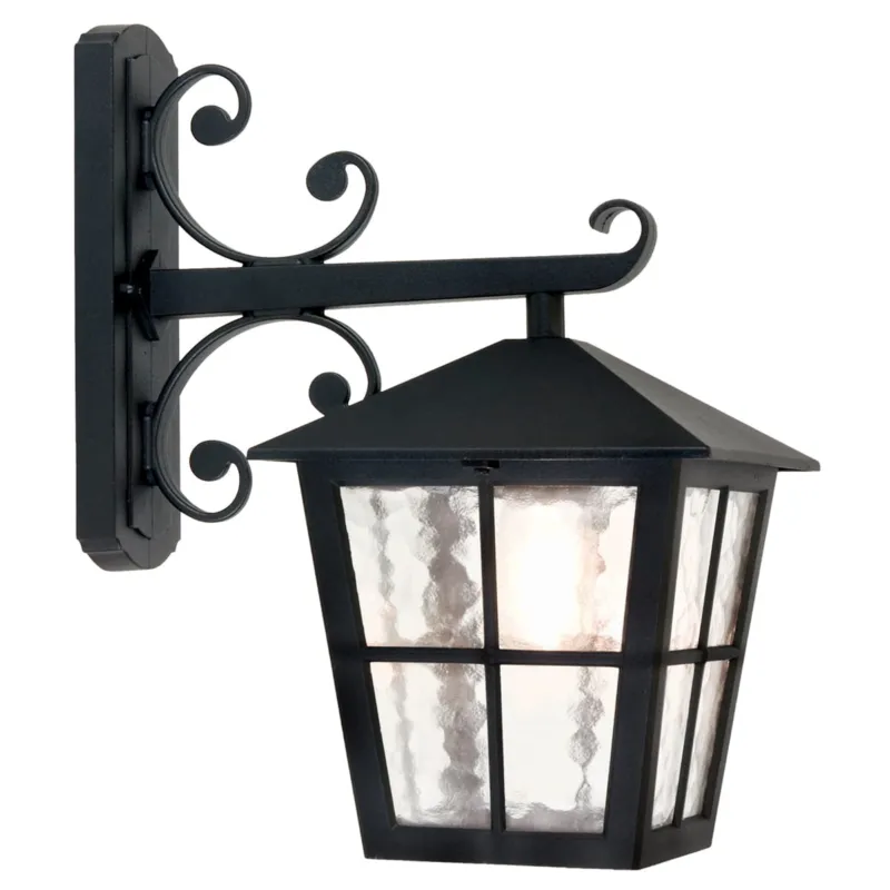 Wyprzedaż Lampa ścienna Kinkiet zewnętrzny Elstead Lighting Canterbury BL52M-BLACK IP43 1xE27 Aluminium Czarny