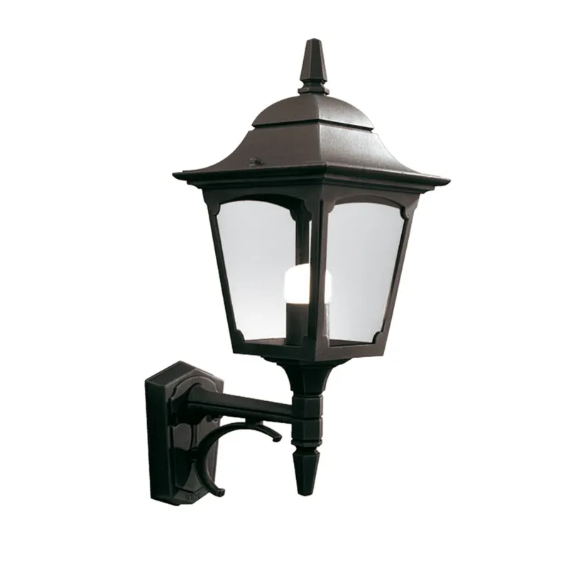 Zniżka Lampa ścienna Kinkiet zewnętrzny Elstead Lighting Chapel CP1-BLACK IP44 1xE27 Aluminium Czarny
