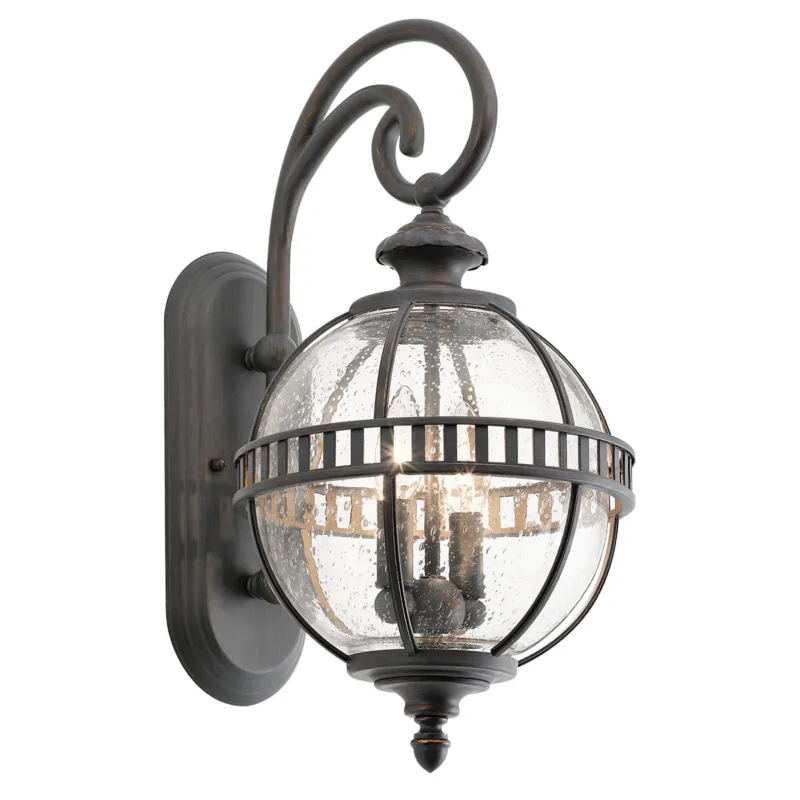 Taniej Lampa ścienna Kinkiet zewnętrzny Elstead Lighting Halleron KL-HALLERON-2S IP44 2xE14 Metal Stalowy