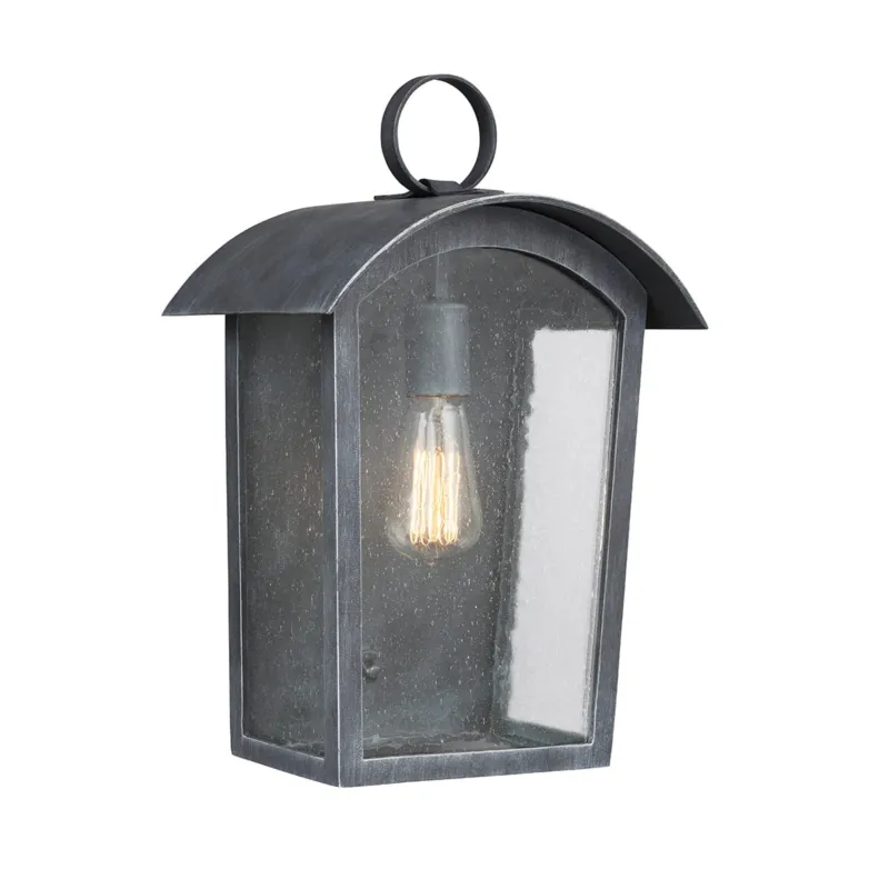 Do wyczerpania zapasów Lampa ścienna Kinkiet zewnętrzny Elstead Lighting Hodges FE-HODGES-L IP44 1xE27 Tworzywo Czarny