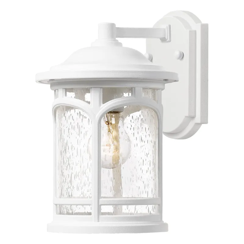 Ostatnie sztuki Lampa ścienna Kinkiet zewnętrzny Elstead Lighting Marblehead QZ-MARBLEHEAD-S-WHT IP44 1xE27 Tworzywo Biały