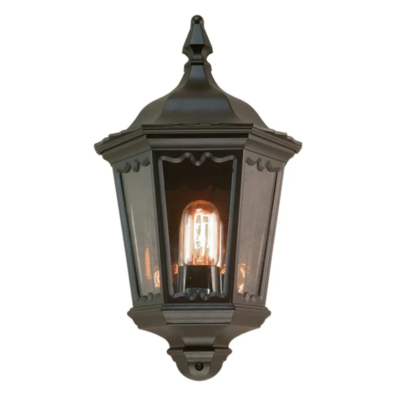 Hit sprzedaży Lampa ścienna Kinkiet zewnętrzny Elstead Lighting Medstead MD7-BLACK IP43 1xE27 Stal Czarny