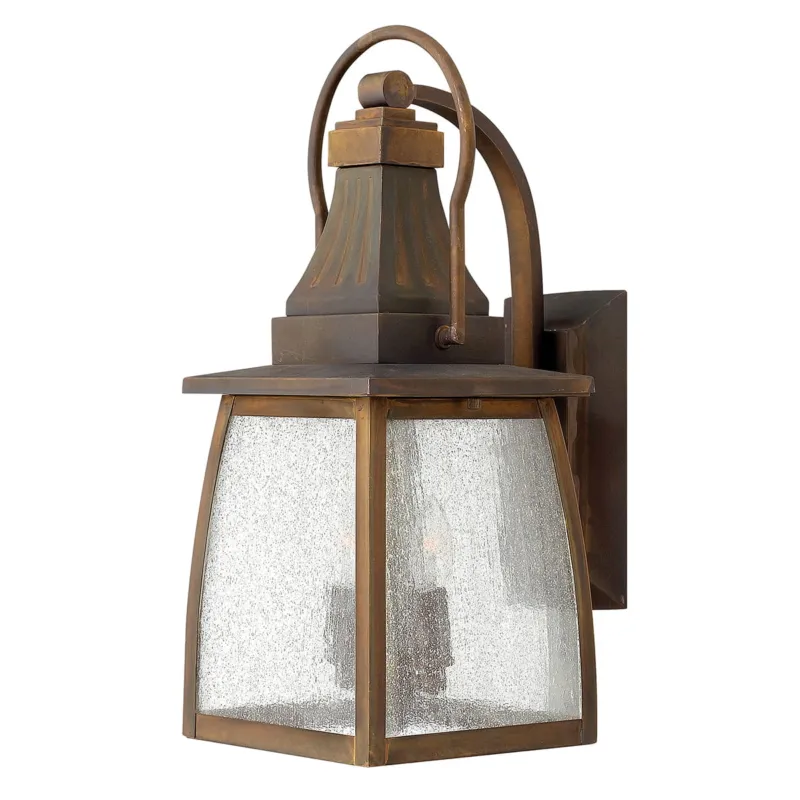 Wyprzedaż Lampa ścienna Kinkiet zewnętrzny Elstead Lighting Montauk HK-MONTAUK-M IP44 2xE14 Mosiądz Brązowy