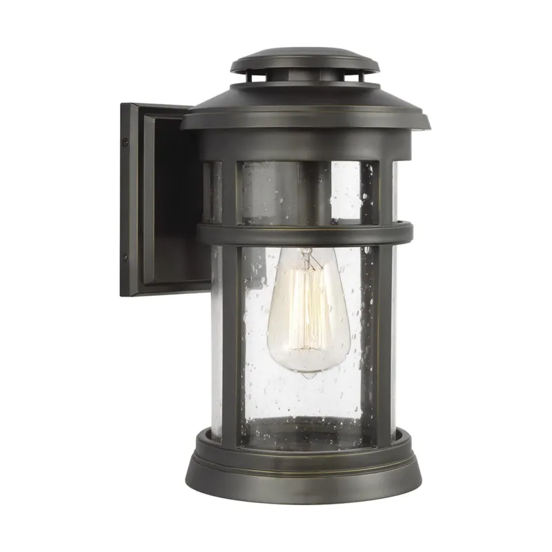 Kup teraz Lampa ścienna Kinkiet zewnętrzny Elstead Lighting Newport FE-NEWPORT-M-ANBZ IP44 1xE27 Tworzywo Brązowy