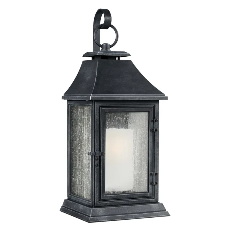 Lampa ścienna Kinkiet zewnętrzny Elstead Lighting Shepherd FE-SHEPHERD-2XL IP44 1xE27 Tworzywo Czarny Bezpieczna płatność