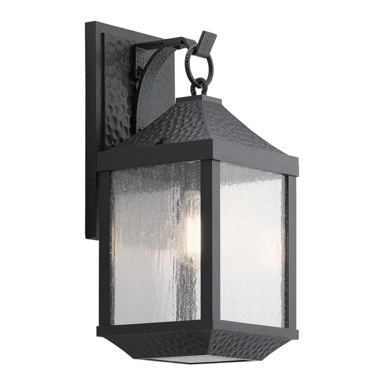 Zamów teraz Lampa ścienna Kinkiet zewnętrzny Elstead Lighting Springfield KL-SPRINGFIELD-M IP44 1xE27 Aluminium Czarny