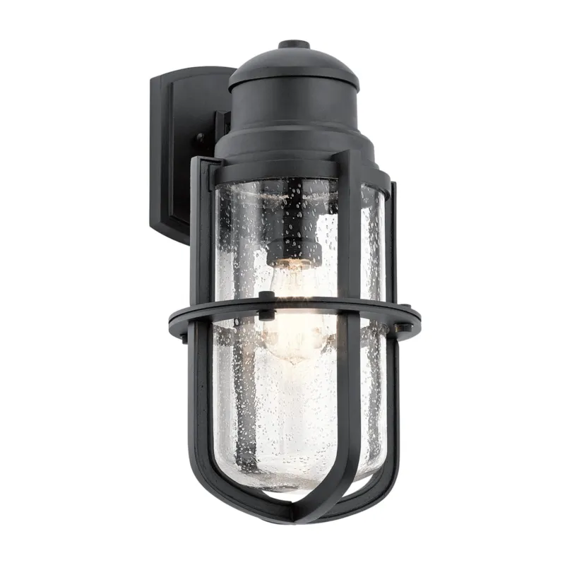Bezpieczne zakupy Lampa ścienna Kinkiet zewnętrzny Elstead Lighting Suri KL-SURI-L IP44 1xE27 Tworzywo Czarny