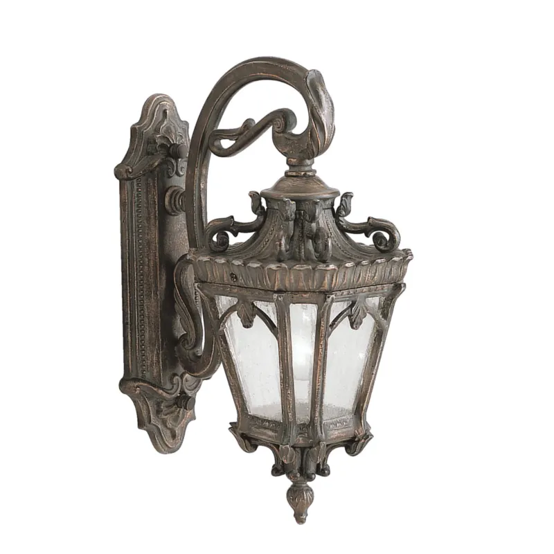 Ostatnia szansa Lampa ścienna Kinkiet zewnętrzny Elstead Lighting Tournai KL-TOURNAI2-M IP44 1xE27 Aluminium Srebrny