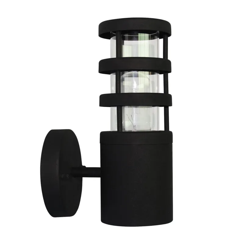 Ostatnie sztuki Lampa ścienna Nowoczesny kinkiet zewnętrzny Elstead Lighting Hornbaek HORNBAEK-W1 IP44 1xE27 Stal Czarny