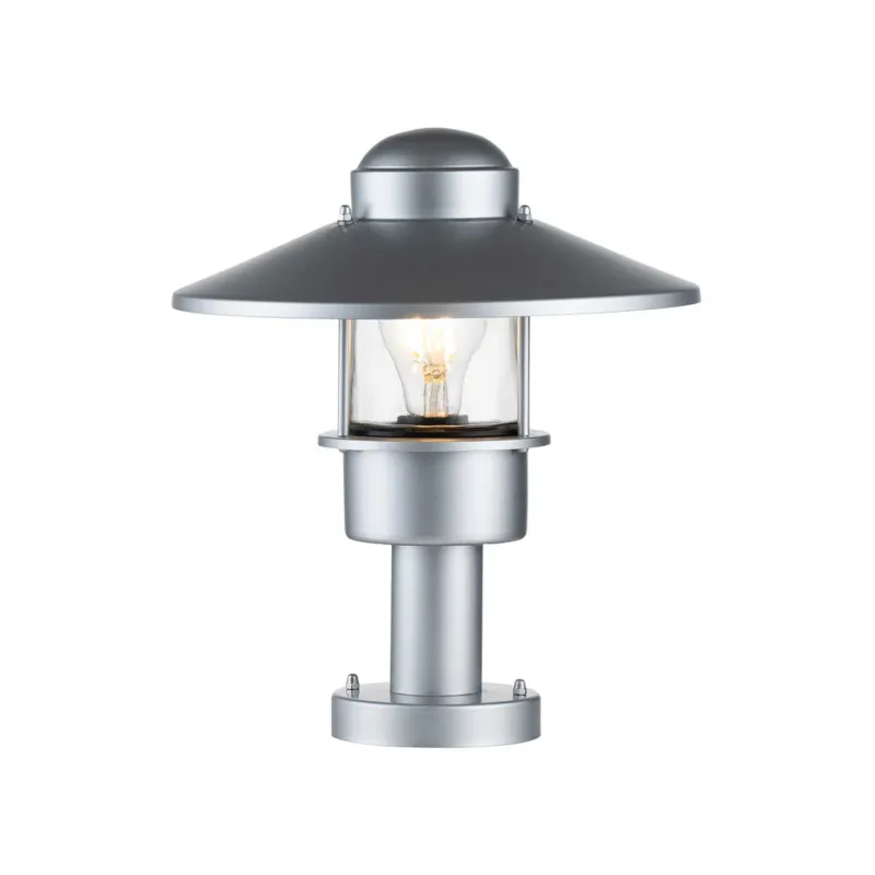 Hit cenowy Latarnia cokołowa Klampenborg KLAMPENBORG-PED-SIL Elstead Lighting 1x60 W E27 Srebrne