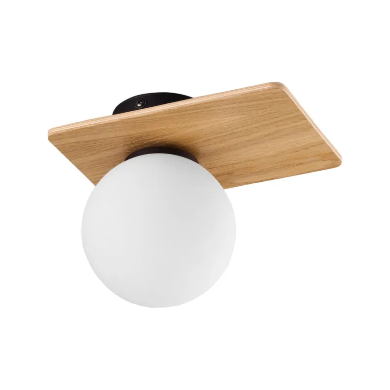 Sprawdź teraz Lampa sufitowa Bianca Wood Biały, Sosna 1x G9 - TK Lighting