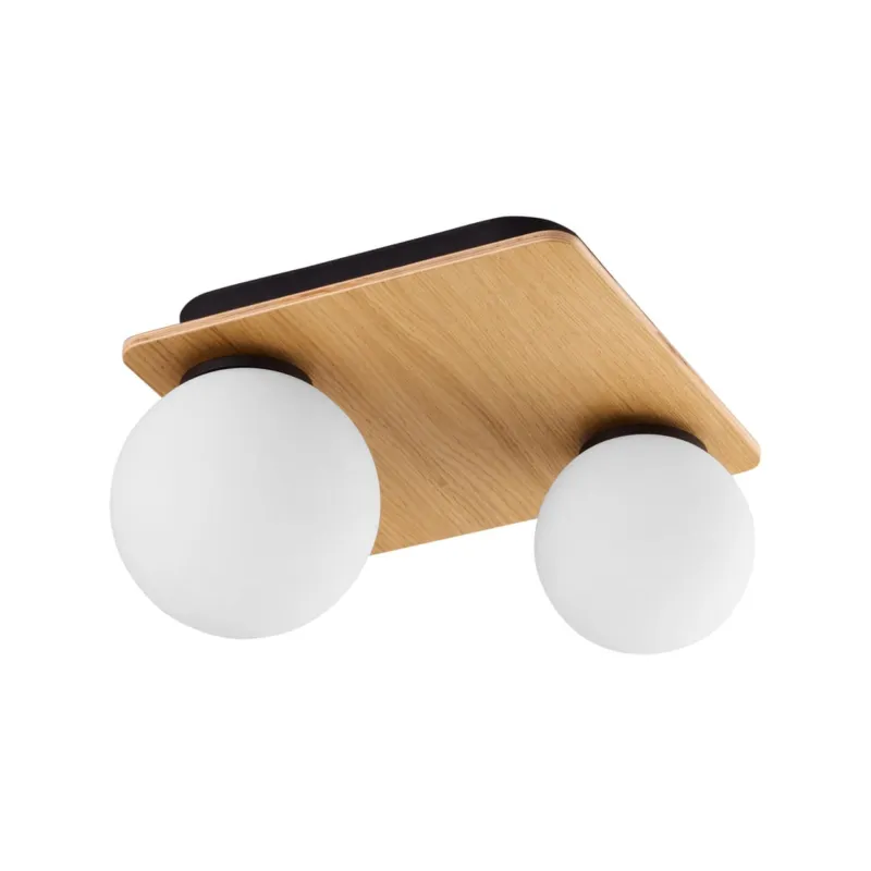 Wysoka jakość Lampa sufitowa Bianca Wood Biały, Sosna 2x G9 - TK Lighting