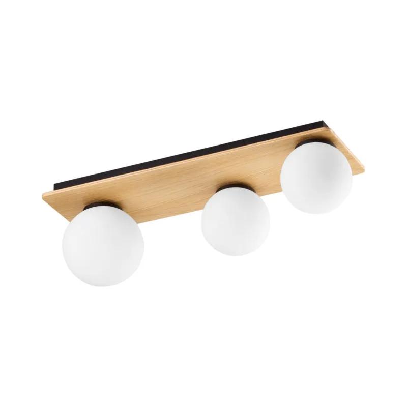 Lampa sufitowa Bianca Wood Czarny, Sosna 3x G9 - TK Lighting Taniej
