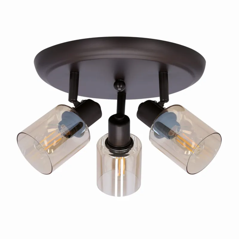 Zamów teraz Lampa sufitowa Candellux Agra 98 czarna 3×E14