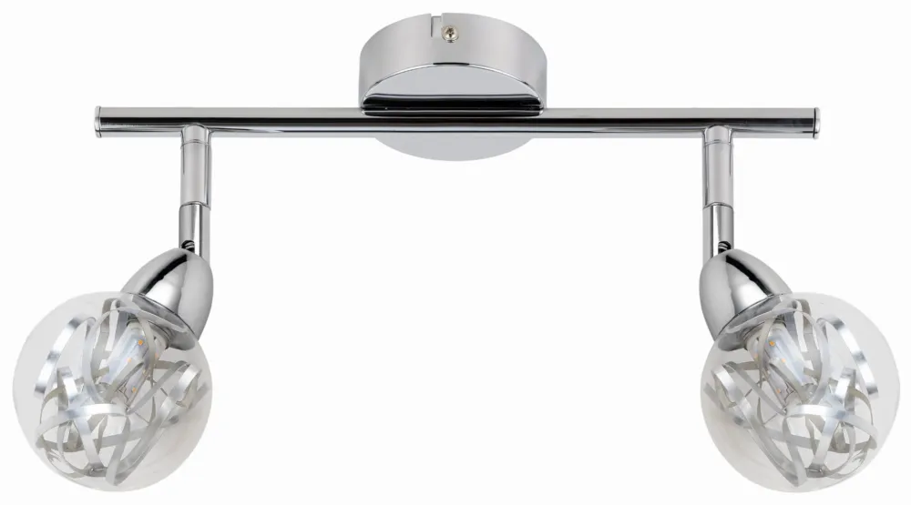 Lampa sufitowa Candellux Bolo chrom z bezbarwnym kloszem 2×LED Wyjątkowa oferta