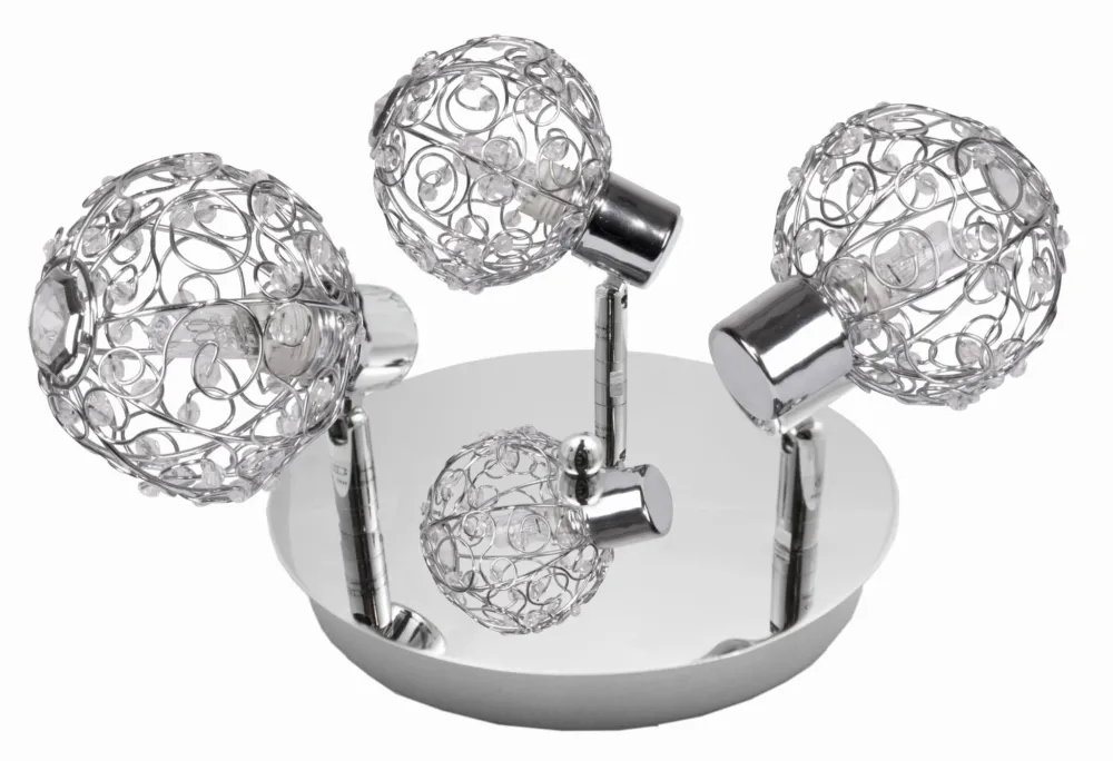 Lampa sufitowa Candellux Collar chromowa 3×G9 Zniżka