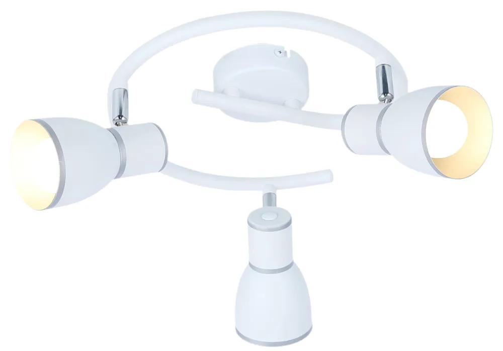 Oferta czasowa Lampa sufitowa Candellux Fido biała z chromem 3×E14