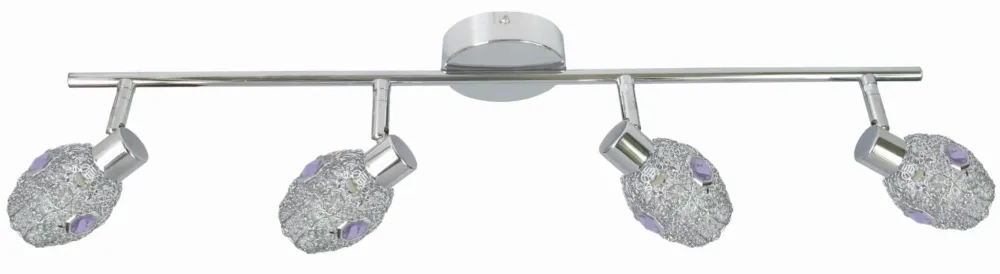Wyjątkowa oferta Lampa sufitowa Candellux Golden Listwa chromowa 4×G9