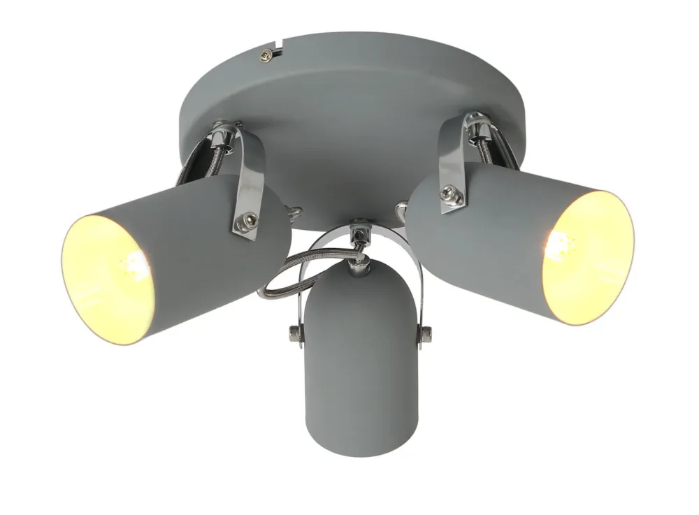 Szybka wysyłka Lampa sufitowa Candellux Gray 98 szara 3×E14