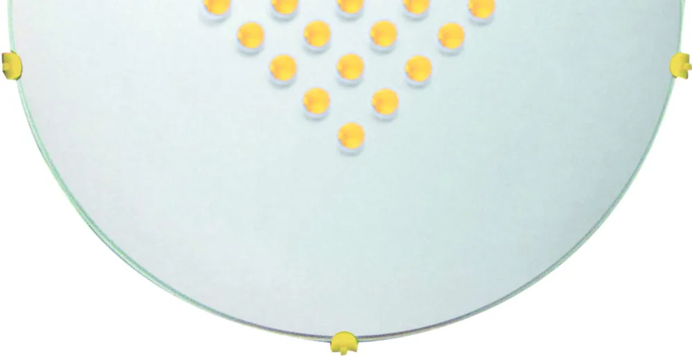 Popularny Lampa sufitowa Candellux Palina żółta z żółtym kloszem 1×E27