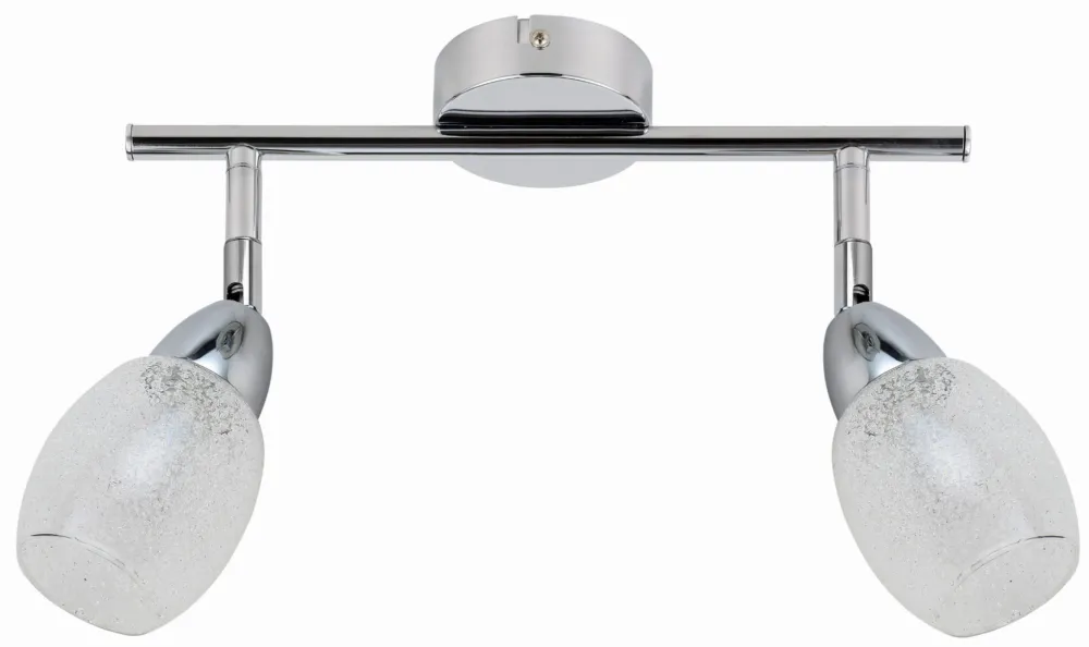 Darmowy zwrot Lampa sufitowa Candellux Rico chrom z bezbarwnym kloszem 2×LED