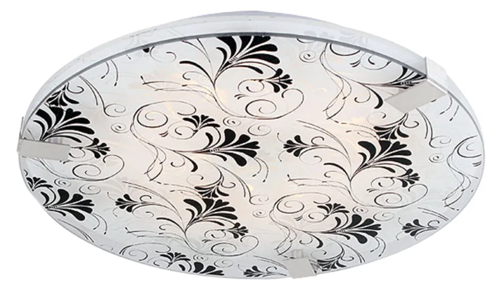 Ostatnie sztuki Lampa sufitowa Candellux Vagante chrom z okrągłym kloszem szklanym 2×E27