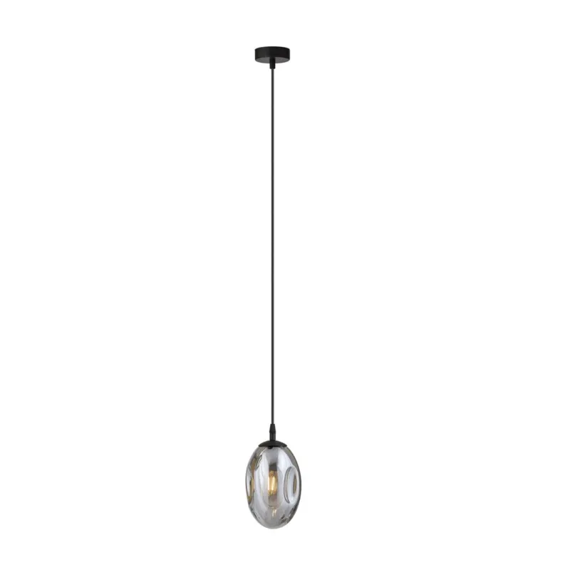 Lampa sufitowa Emibig Astral 1 czarna z grafitowym kloszem E14 Do wyczerpania zapasów