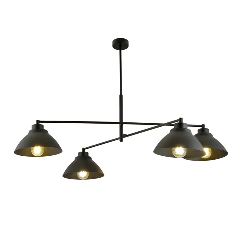 Do wyczerpania zapasów Lampa sufitowa Emibig Maverick 4 czarna 4×E27