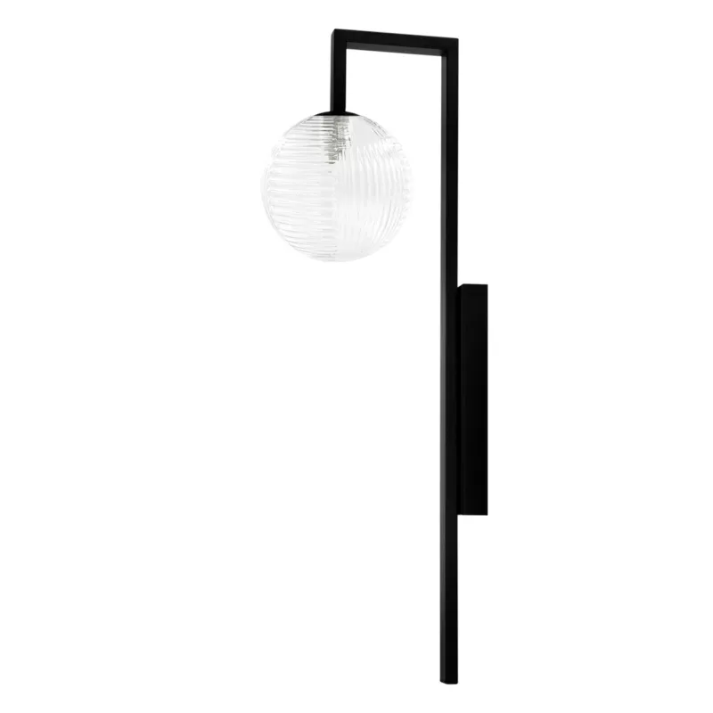 Kinkiet PARMA K-5763 Transparentny, czarny 1 źr., G9, 10W LED - Kaja Premium