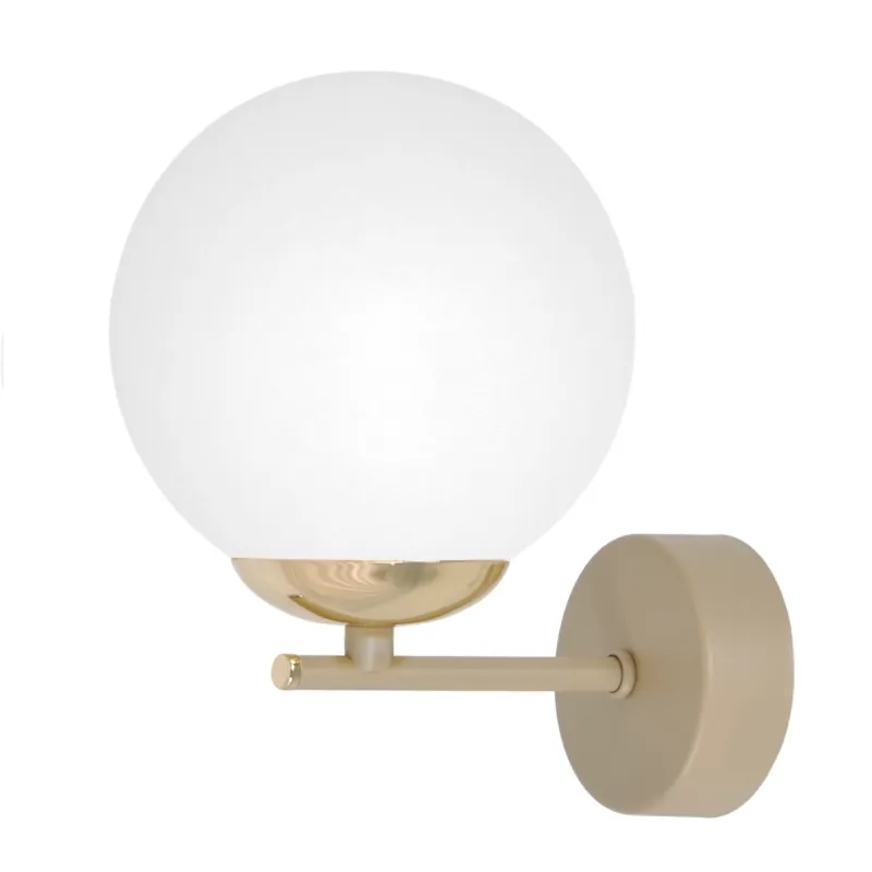 Tylko dziś Kinkiet SAVIA K-5795 Biały, beż, złoty 1 źr., E14, 10W LED - Kaja