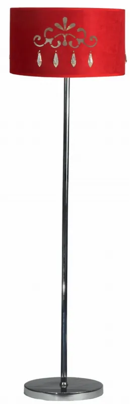 Lampa podłogowa Candellux Decor czerwona 1×E27 Zniżka