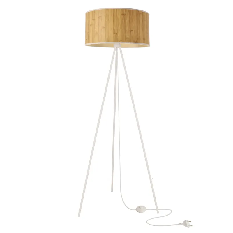 Lampa podłogowa Candellux Raffi brązowa 1×E27 Tani