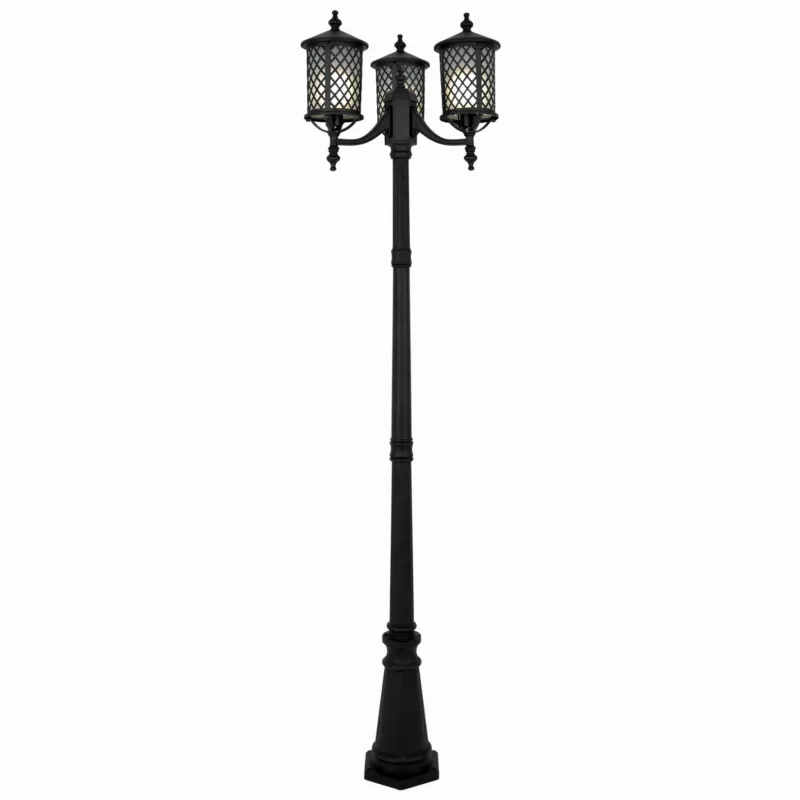 Do wyczerpania zapasów Lampa podłogowa CHICAGO K-8218 Czarny 3 źr., E27, 15W LED - Kaja