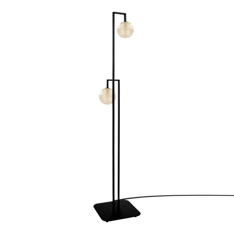 Do wyczerpania zapasów Lampa podłogowa EMIR K-5769 Bursztynowy, czarny 2 źr., G9, 10W LED - Kaja