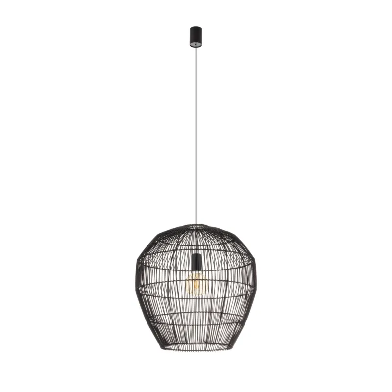 Zamów dziś Lampa wisząca Haiti M czarny 1 pkt E27 - Nowodvorski