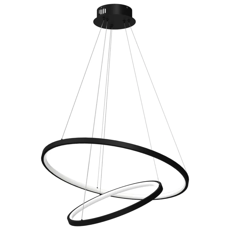 Szybka wysyłka Lampa wisząca Hoop ML1542 czarny E27 - Milagro