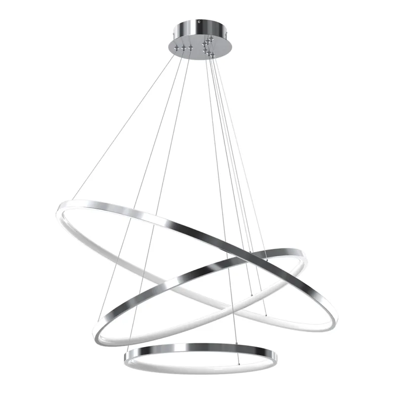 Nowość Lampa wisząca Hoop ML1551 chrom E27 - Milagro