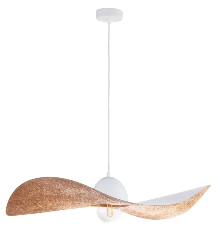 Okazja Lampa wisząca Kapello L /miedź Ø 76cm Biały E27 - Sigma